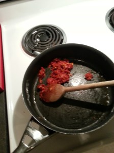 garlic and tomato paste