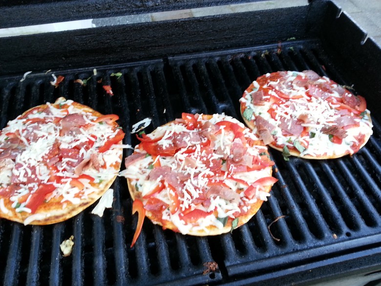 I added some various toppings to each bread