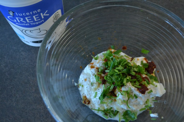 Aioli Ingredients - ready to be mixed
