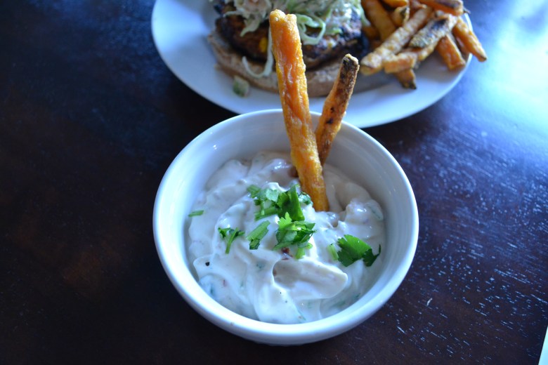 Aioli with sweet potato fries