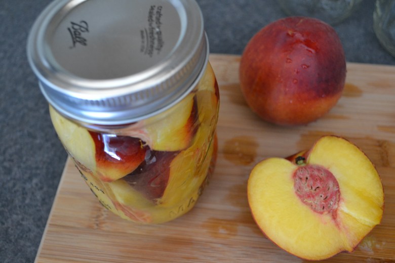 Peach-infused vodka