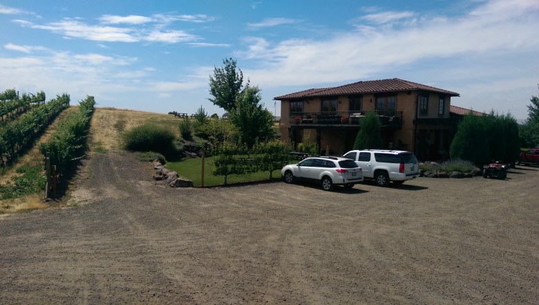 The picturesque tasting room at Va Piano - easily to best setting of the day
