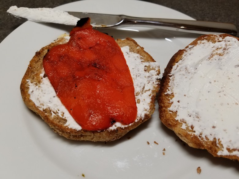 Step 2 - peeled peppers
